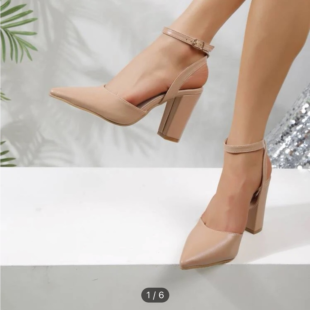 Shein Nude like leather shoes